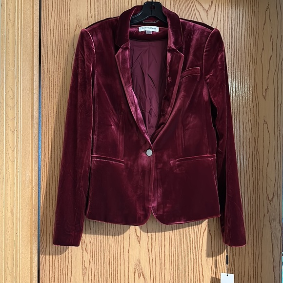 Calvin Klein Jackets & Coats Calvin Klein Velvet Blazer Poshmark